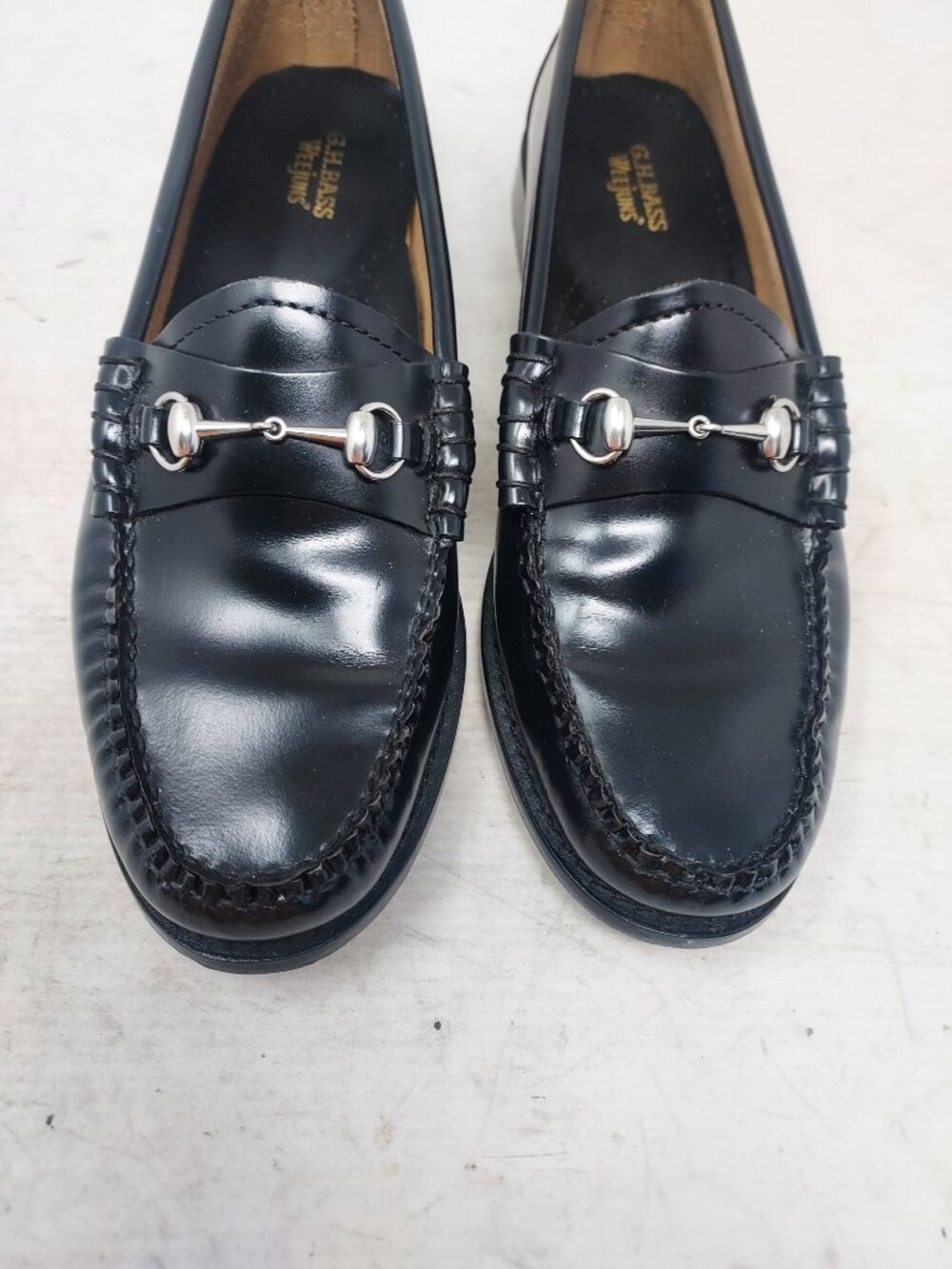 G.H.BASS WOMENS Lianna Bit Easy Weejuns Black Loafer - Picture 5 of 10